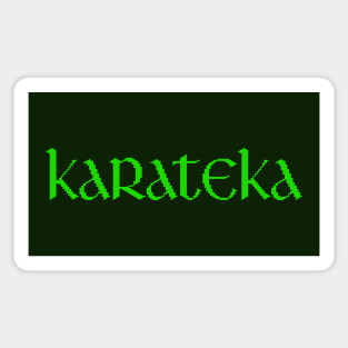 Karateka retro game title Sticker